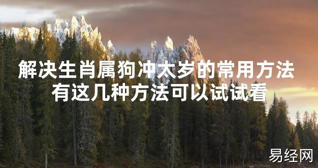 【太岁知识】解决生肖属狗冲太岁的常用方法 有这几种方法可以试试看,最新太岁